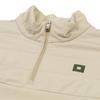 Onoff Men S Woven Color Block Half Zip Fleece T ShirT Beige Of9103gb Beige