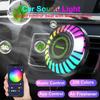 Car Music Rhythm Lamp Air Freshener RGB LED Strip Sound Control Voice Rhythm Atmosphere Light Fragrance 256 Colors Option App Control 10 Modes