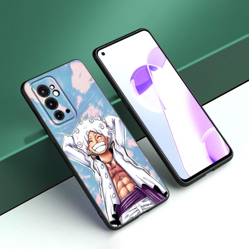 Luffy's Gear 5 Anime Black Silicone Phone Case For OnePlus 9 10 11 12 ACE 2V Pro 9RT 10T 10R Nord CE 2 3 Lite N10 N20 N30 5G