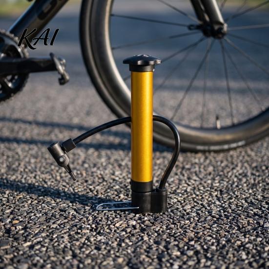 Portable Bicycle Tire Pump Mini High Pressure Bike Pump, Air with Foldable Compact Road Pedal, Aluminum Alloy Inflator for Mountain Motorbike Pedal