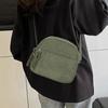 Simple Versatile Crossbody Bag Fashionable Casual Small Square Bag Personalized Commuting Shoulder Bag Corduroy Unisex Handbag