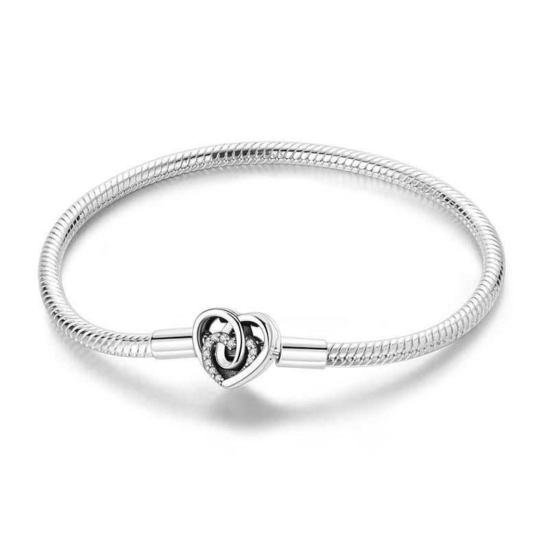 17-20CM Bracelet Women's Bracelets Original 925 Fashion Love Family Zircon DIY Charms Bead Jewelry Party Daily Holiday Gift
