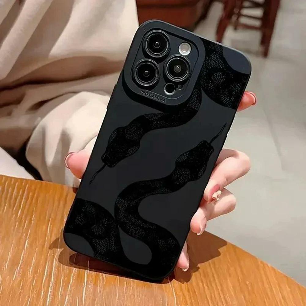 For iPhone 13 Pro Max Case Snake Pattern TPU Phone Cover