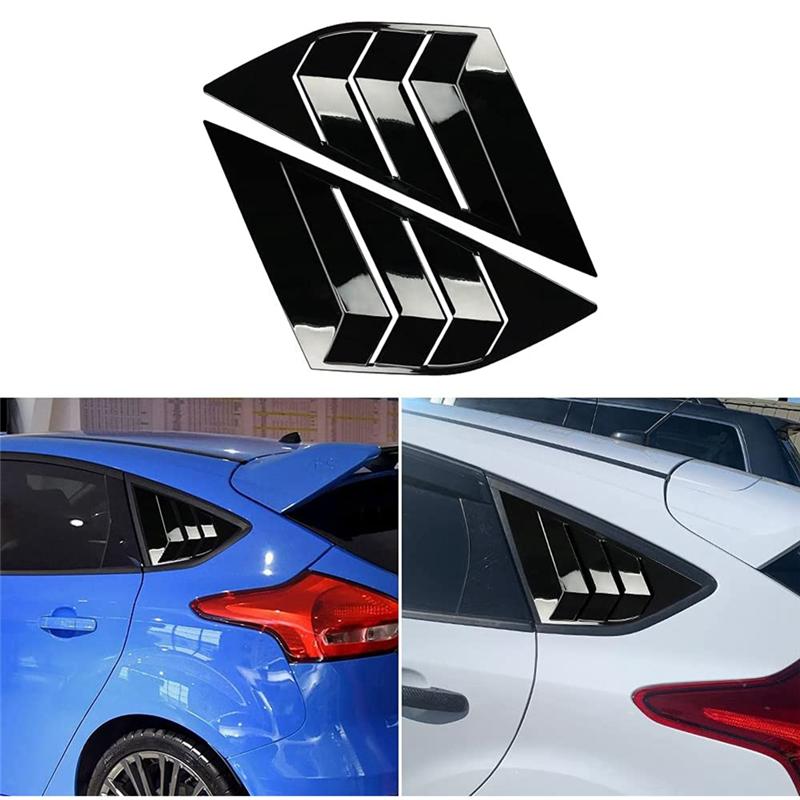 Задние боковые жалюзи для Ford Focus ST RS MK3 Хэтчбек 2012-2018 Аксессуары Заслонка воздухозаборника-A02G