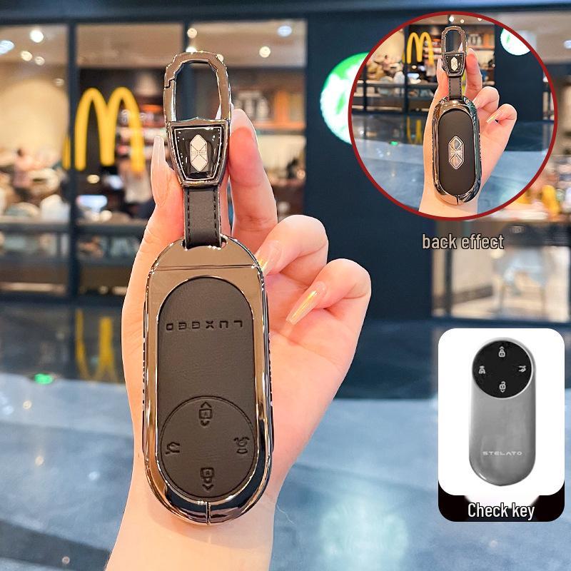 Совместимо с ключом 2026 LUXEED R7: Новая Bluetooth-смарт-защитная сумка-чехол LUXEED S7 с пряжкой.