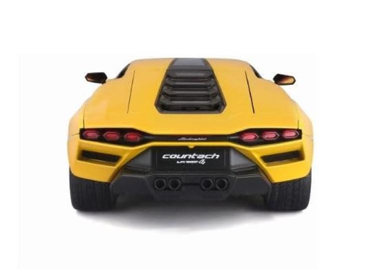 Maisto Lamborghini Countach Желтый Масштабная Модель Специальное Издание с Дисплеем Открывающиеся и Рабочая Подвеска LPI800-4 1/18 Основание, Двери,