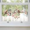 PVC Flower Window Clings Birds Tree Branch Glass Sticker Anti-Collision Decal For Bedroom Restroom Doors Decorative Films