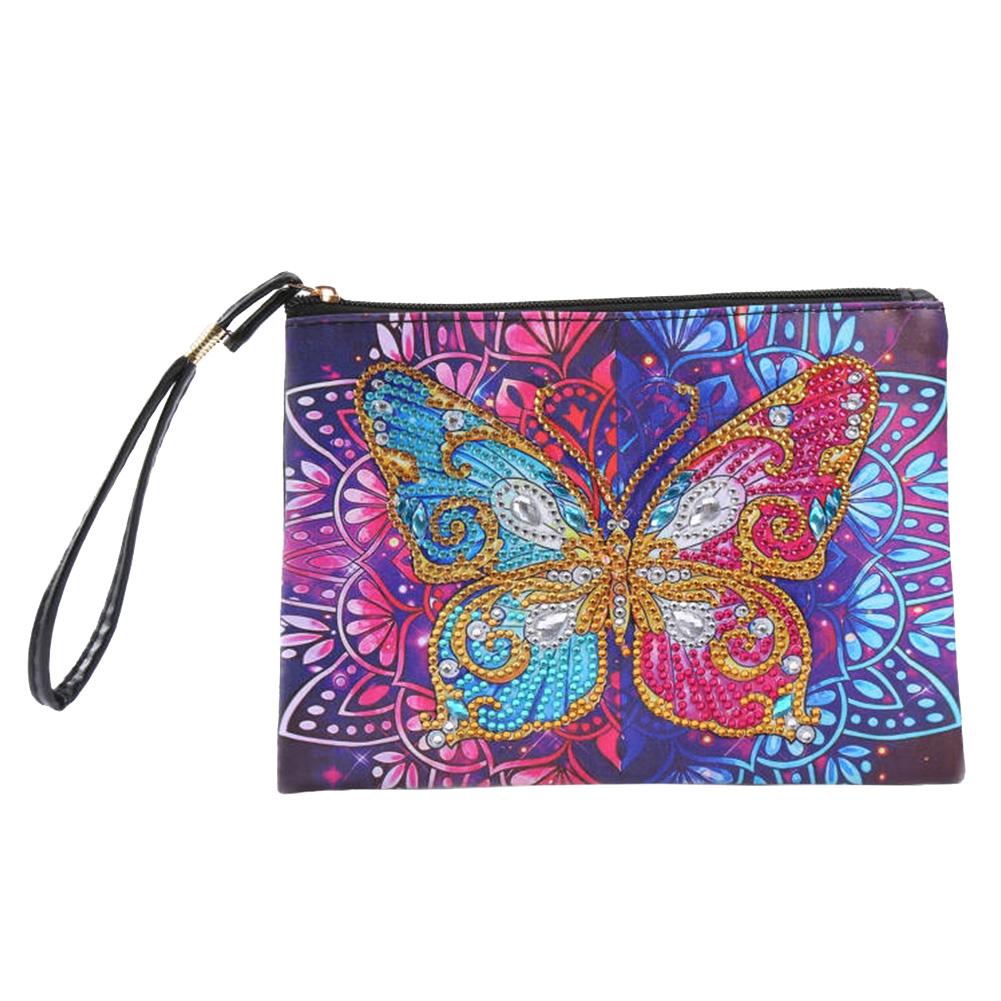 5D DIY Special Shaped Diamond Painting Wallet Women Clutch Butterfly Diamond Embroidery Pouch DIY Craft Rhinestone Painting