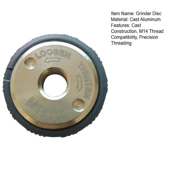 Углошлифовальная машина Фланцевая гайка M14 Быстросъемная стопорная гайка Самоконтрящаяся фланцевая гайка Резьба 5/8 Запасные части для шлифовальных дисков