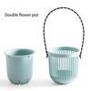 Практичный двухслойный высокопрочный подвесной цветочный горшок для растений, садовые аксессуары