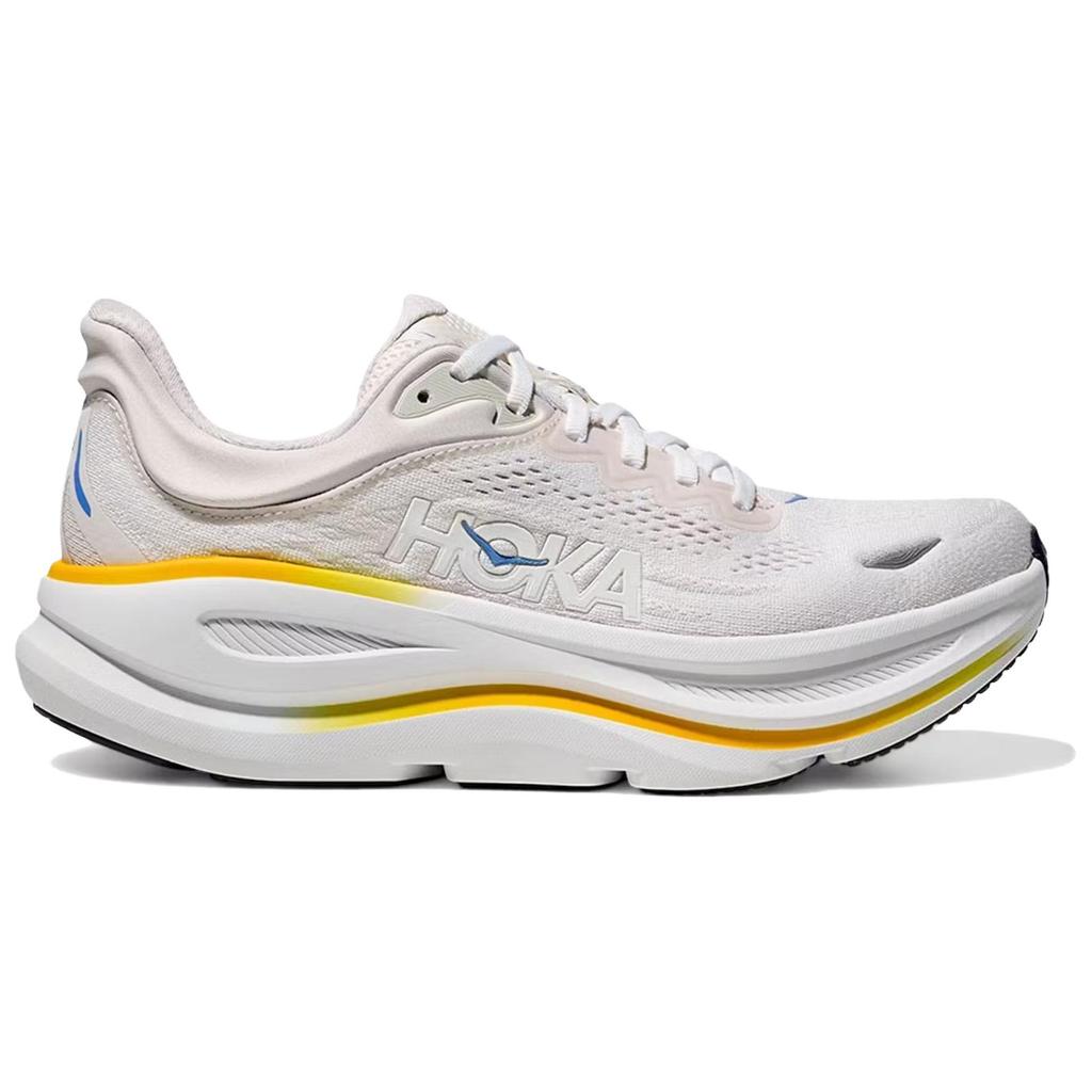 HOKA Bondi 9 Белый Цемент Женские Кроссовки 1162012-WGRT
