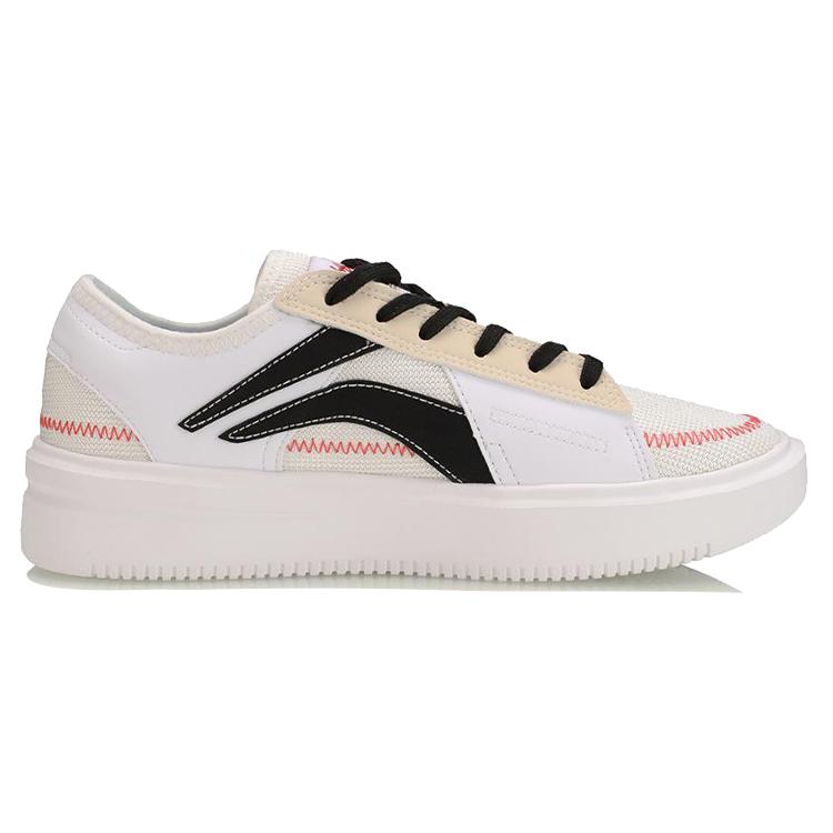 Li Ning Badfive The Rebel Повседневные низкие баскетбольные кроссовки Женские Бело-абрикосовые AGBP022-3