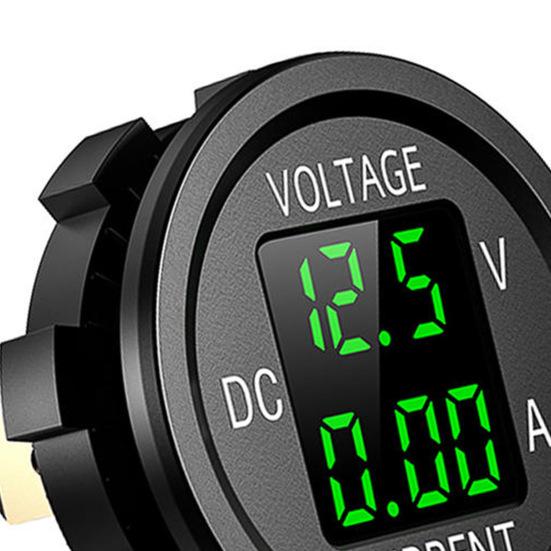 Excellent Voltage Current Meter Wide Application Car Accessories Short-circuit Protection