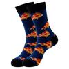 5 pairs of new mid-calf socks: original food-themed trendy socks for women – fun, quirky and fashionable