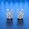 925 Sterling Silver Stud Earrings zircon For Women Fashion Exquisite Student Girlfriend Jewelry AccessoriesGood product