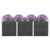 VidaXL Raised Garden Platform 300x100x91 Cm WPC Grey 318102