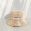 Faux Fur Winter Bucket Hat Women Korean Thickened Warm Wool Hats Bob LADY Panama Outdoor Hiking Fisherman Hat
