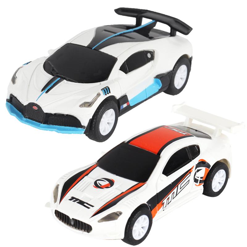 Модель машинки Slot Car 1 64 1/64 1:Масштаб 64 Транспортное средство Электрическая Высокоскоростная Гоночная Трасса Полиция Гоночные Автомобили Аксессуары Игрушки Подарки для Детей