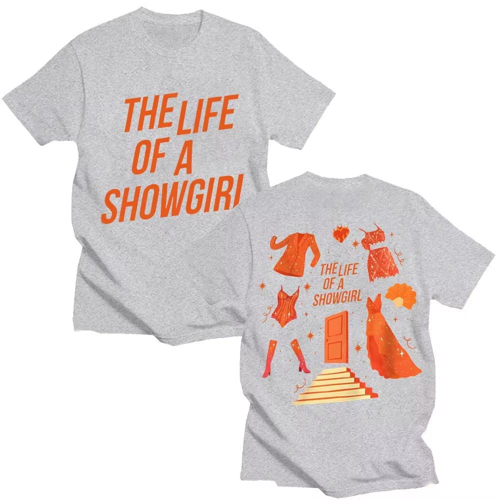 The Life of A Showgirl 2026 New Album T Shirt Men Women New Era Trendy High Quality Short Sleeve Hip Hop Streetwear Top