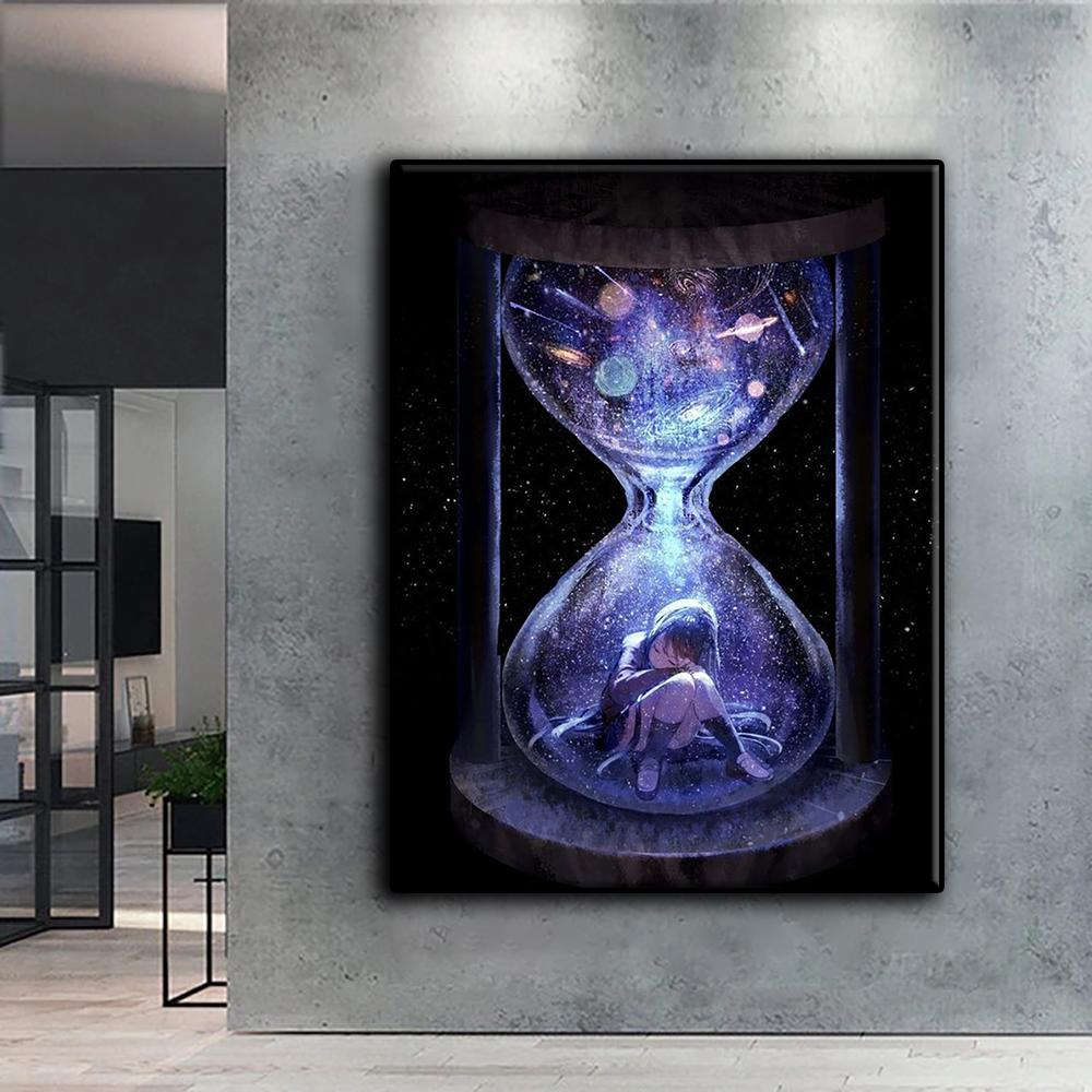 5D DIY Девушка в бутылке «Песочные часы» Вышивка крестом Стразы Алмазный рисунок Вышивка Мозаика Домашний декор