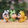 Trendy Japanese Cartoon Figurines: Cute Panda, Frog, Cat Dolls for Desktop Decoration