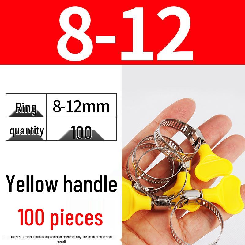 Хомут из нержавеющей стали, лента с ручной затяжкой для водопроводных и воздушных труб