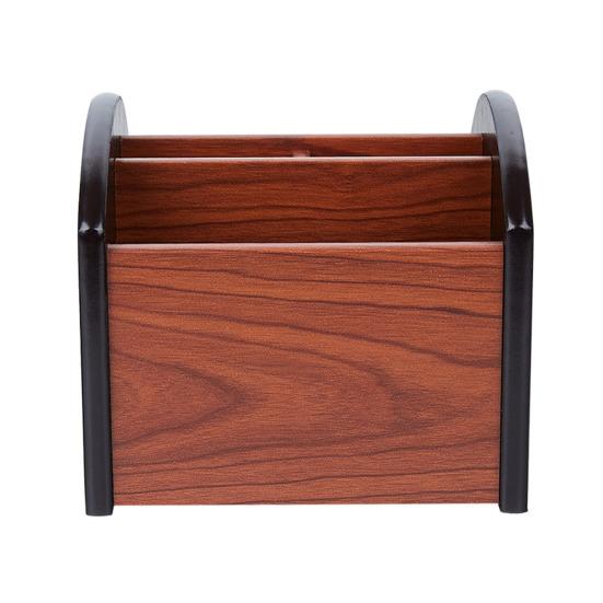 Настольный ящик для хранения, деревянный, гладкий, 4 отделения, вращение на 360 градусов, большая емкость, ножницы с дистанционным управлением, очки для телефона, чехол для хранения канцелярских принадлежностей