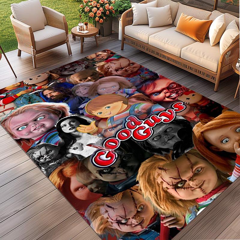 Bride of Chucky Print Rug, Washable Floor Carpet, For Entryway Dorm Laundry Room Office Study, Home Decor Birthday Christmas Gift