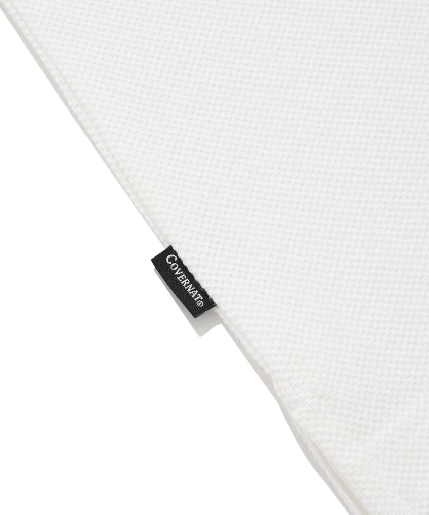 COVERNAT Pique Whale Logo Long Sleeve White