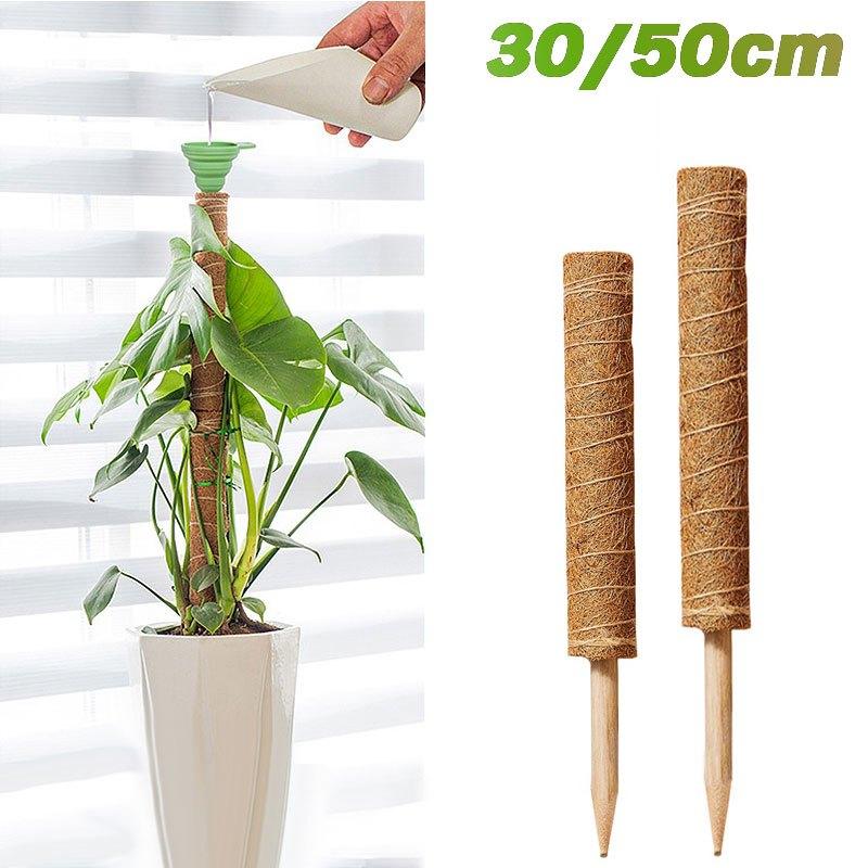 30/50 см палка для восхождения на растения кокосового мха палка кокосового мха пальмовые лозы палка поддержка растений расширение восхождение комнатные растения лианы