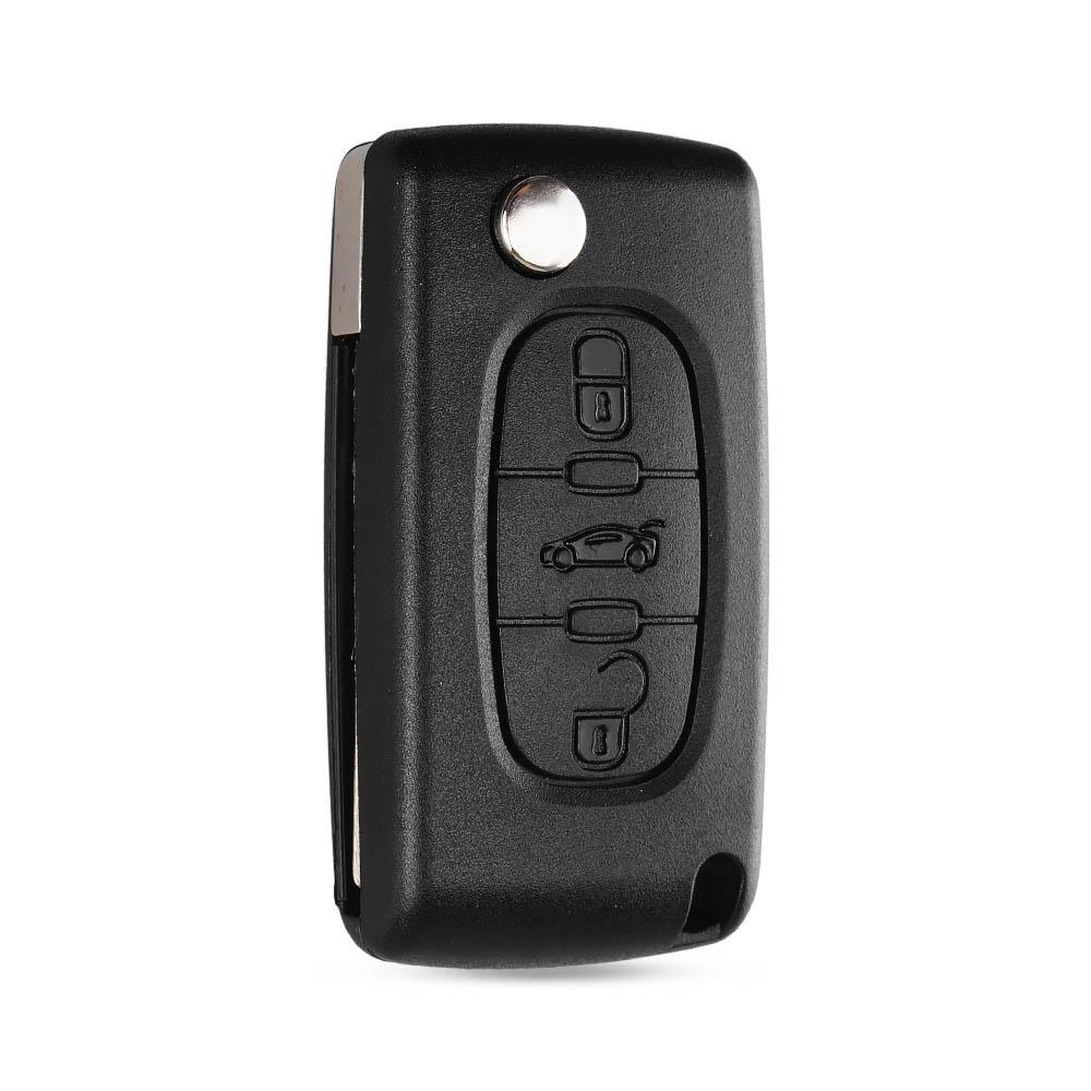 KEYYOU Для Peugeot 407 407 307 308 607 Чехол для ключа с пультом ДУ Чехол для ключа 3 кнопки Чехол для ключа CE0523