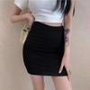 Black One-step Skirt Women Summer High Waist Tight Sexy Spice Girls Bag Hip Elasticity Short Skirt Night Club Mini Skirt Female Clothes