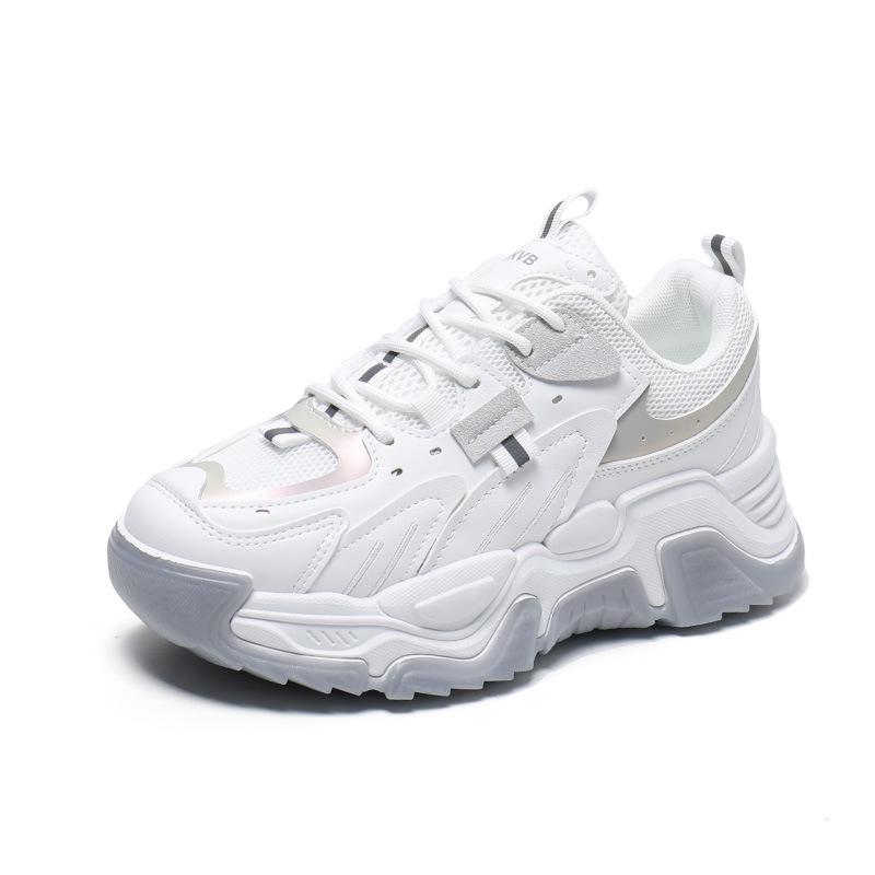 Новые летние сетчатые кроссовки Clunky женские туфли с толстой подошвой повседневные легкие нескользящие спортивные туфли модные