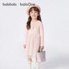 BalaOne Girls' Autumn/Winter Knitted Mesh Princess Dress