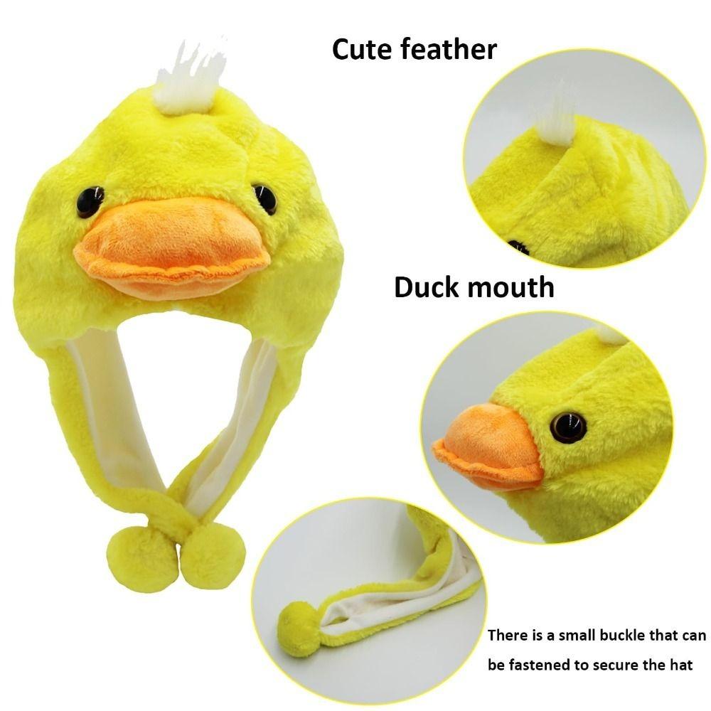 Панда Хаски Детская Плюшевая Шапка-Зверюшка Желтый Утенок Оригинальная Вечеринка Шапка Уютная Смешная Шапка Косплей