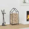 VidaXL Firewood Rack Anthracite 40x25x90 Cm, Fireplace Log Holder, Log Holder, Log Rack 864297