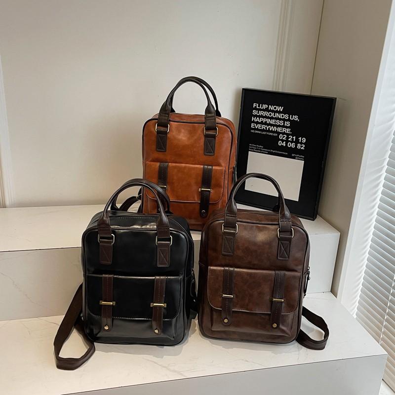 Японский модный однотонный повседневный рюкзак