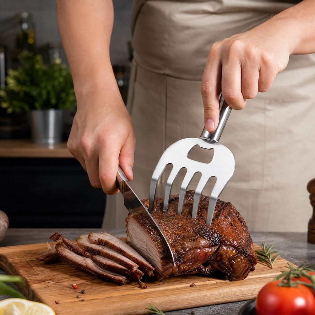 Нержавеющая сталь Измельчение мяса с теплозащитой для рук для нарезки овощей и измельчения мяса
