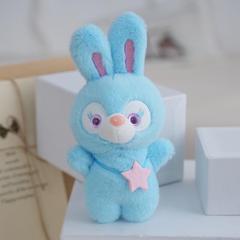 Очаровательный брелок-заяц из плюша с мягким мехом и наполнителем из полипропиленового хлопка для украшения сумки