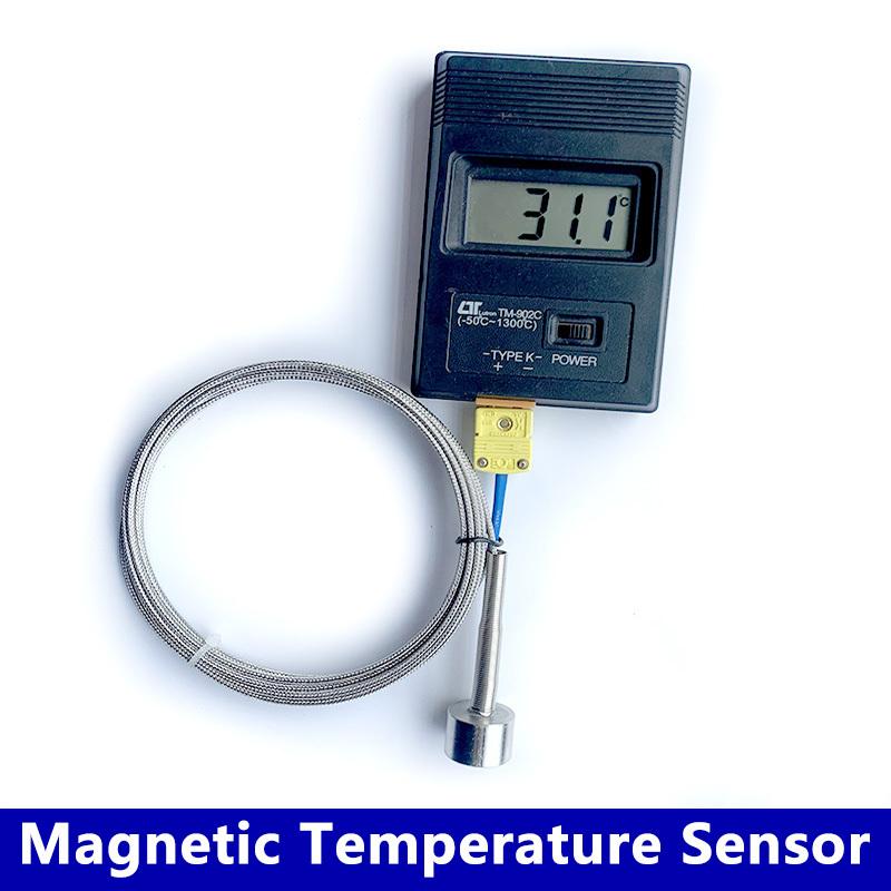Strong Magnetic Adsorption Thermocouple Temperature Sensor 0-450 Degree K type Plug with Stainless Steel Shielded Wire