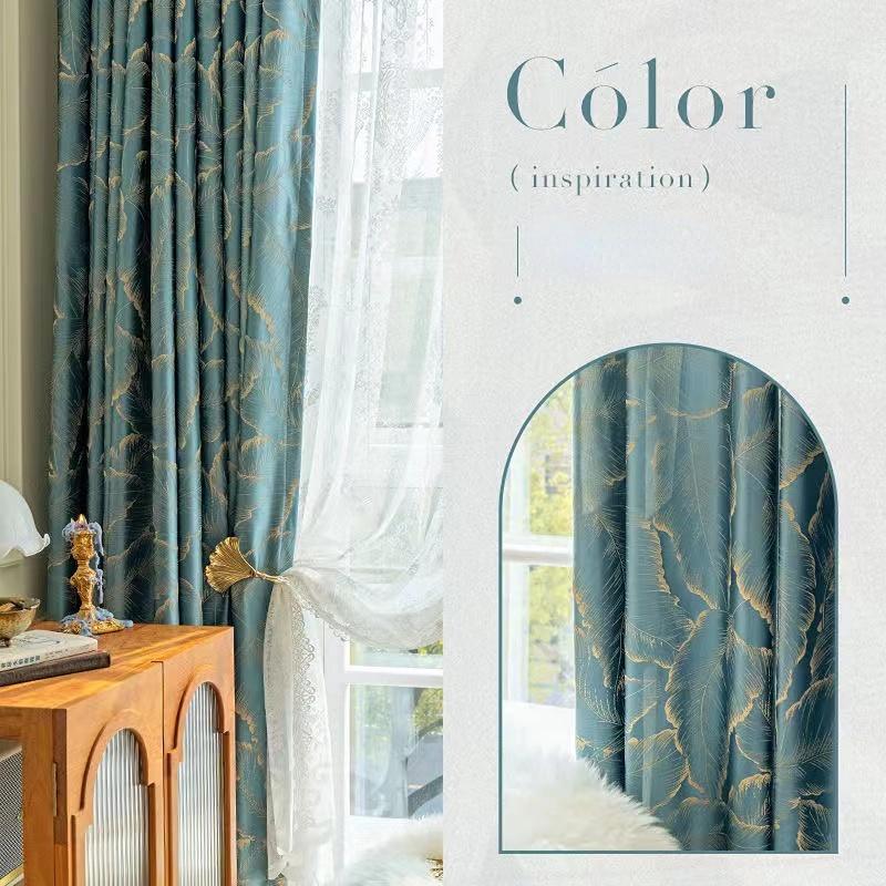 Роскошные шторы для гостиной, окна, спальни, бежевые, с тиснением, сусальное золото, элегантные