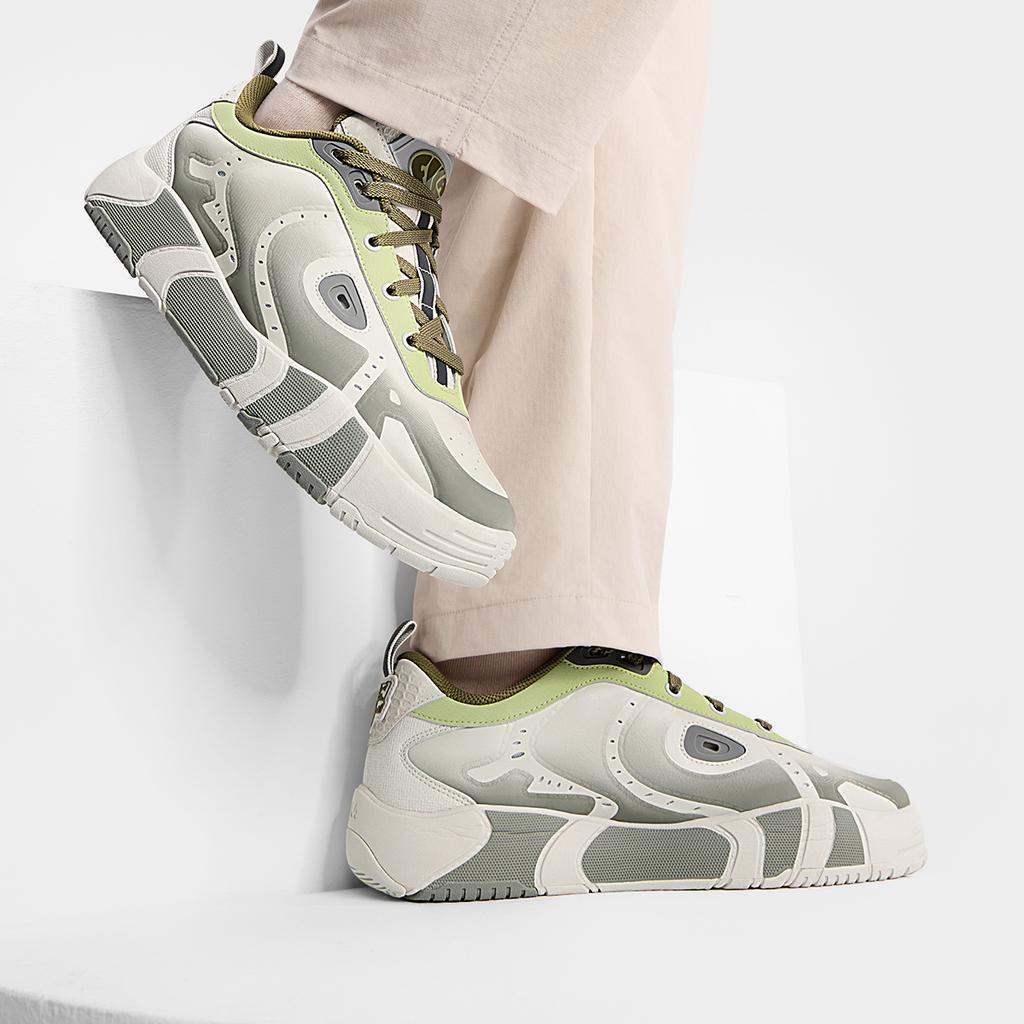 Fila Растопите Авангардную Моду Трендовые Низкие Кеды для Скейтборда Мужские кроссовки Серо-Зеленые F12M431201FMN