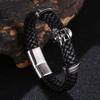 Stainless Steel Punk Leather Rope Bracelet Multiple Handchain Bangle Exquisite Jewelry Party Favors