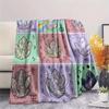 1PC Crystal Fantasy New Patterned Flannel Blanket High quality All Seasons for Home Decor Warmth and Comfort Gifts Birthday Present