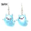 Women Dangle Earrings Ghost Glow-in-the-Dark Pendant for Decor, Fun Cute Earrings, Necklace Halloween Jewelry Statement