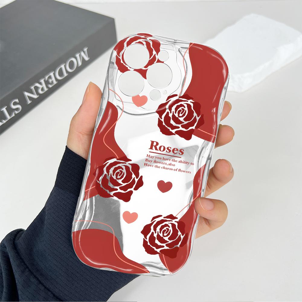 Мультяшный узор кремовая текстура чехол волнистый край мягкий силиконовый чехол для телефона OPPO Reno Realme OnePlus Vivo