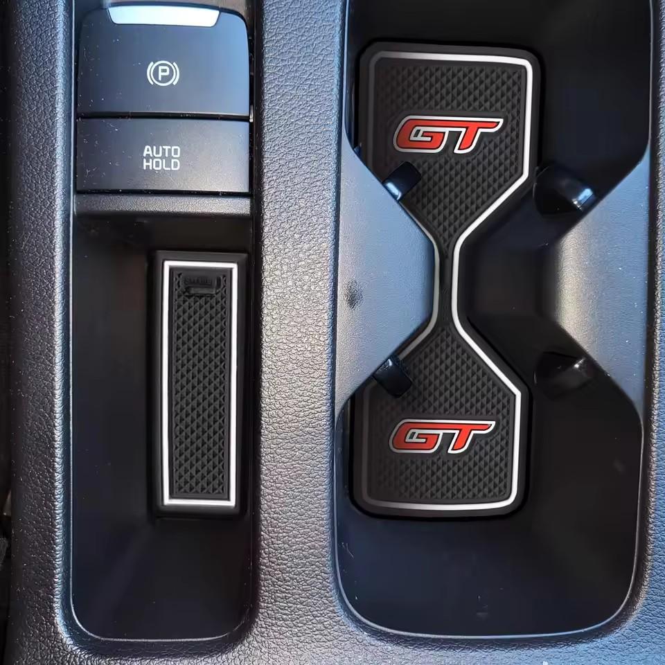 For KIA Forte K3 Cerato 2025 - 2025 GT Anti-slip Gate Slot Cup Mat Door Groove Pad Car Interior Accessories