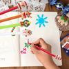 4Pcs Christmas Gel Ink Pens Cartoon Snowman Deer Design Smooth Writing Comfortable Grip Kids Pens Christmas Party Favors
