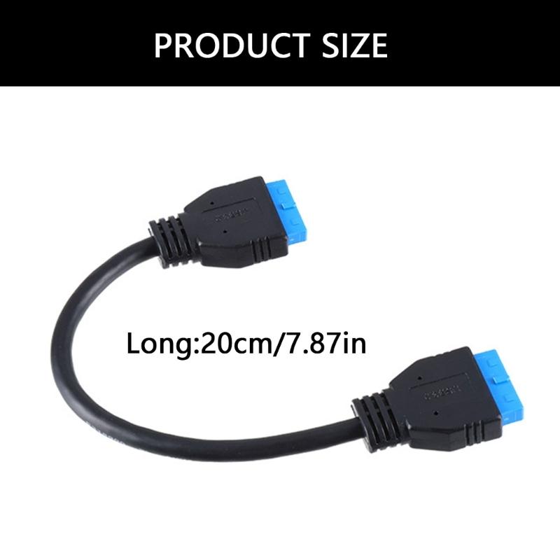 USB3.0 19Pin 1 To 2 Header Extension Wire USB HUB With Adopting Chip And Modular Cable Line And Expansion Card