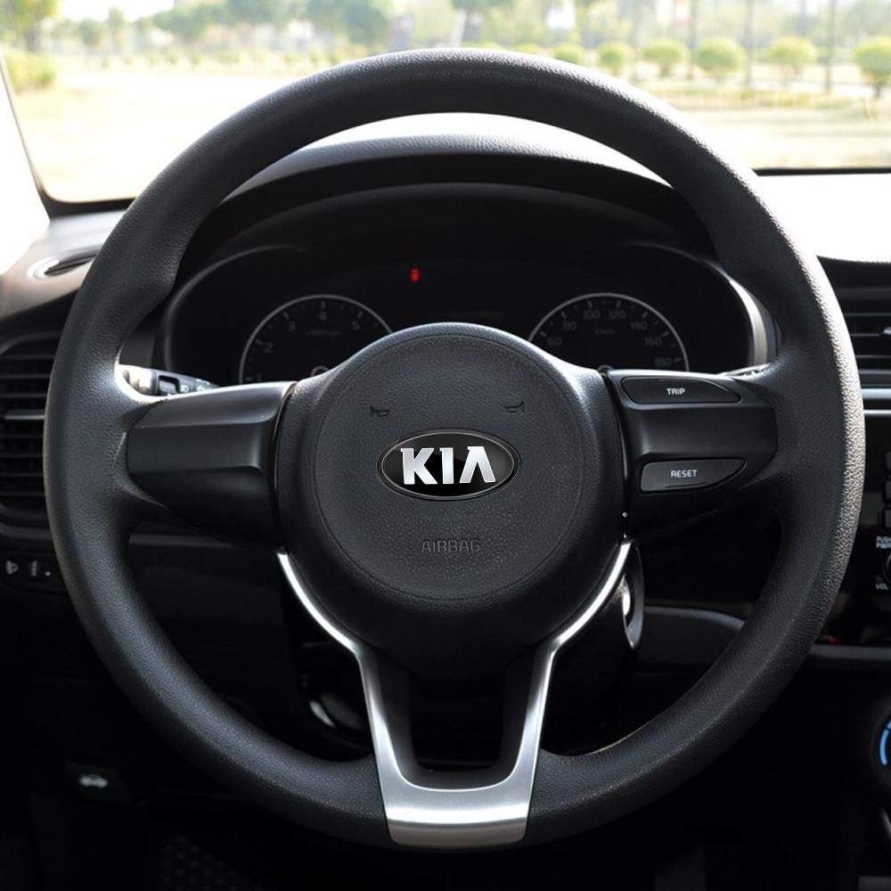 AABJA1 Car Front Hood Emblem Rear Trunk Badge Sticker For KIA Sportage Ceed Sorento Cerato Optima Picanto Rio Soul k3 k5 Stonic Fitting